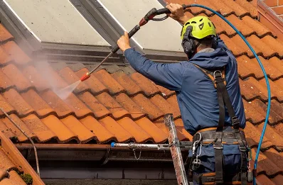 Démoussage et hydrofuge de toiture à Oze